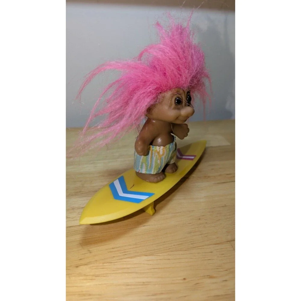 Vintage Russ Tribe Surf Board Troll Doll 3
